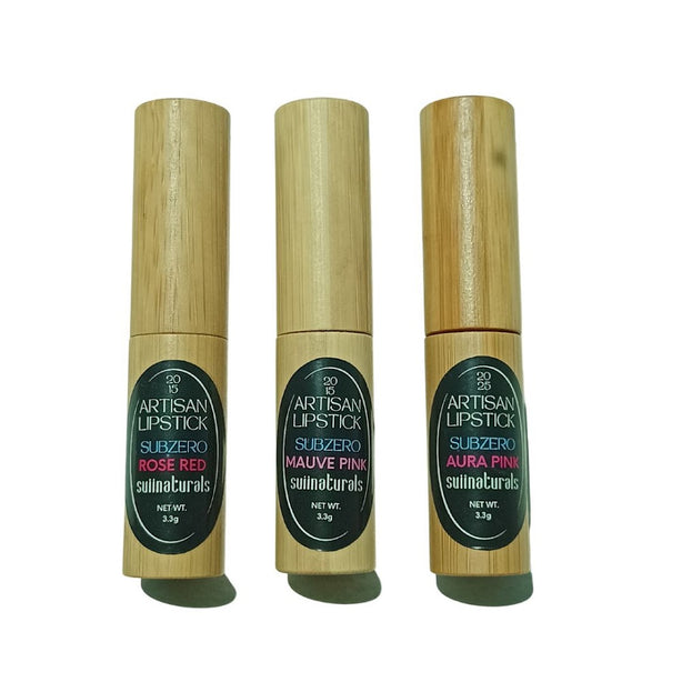 Suiinaturals Triple Natural  Lipstick Set A