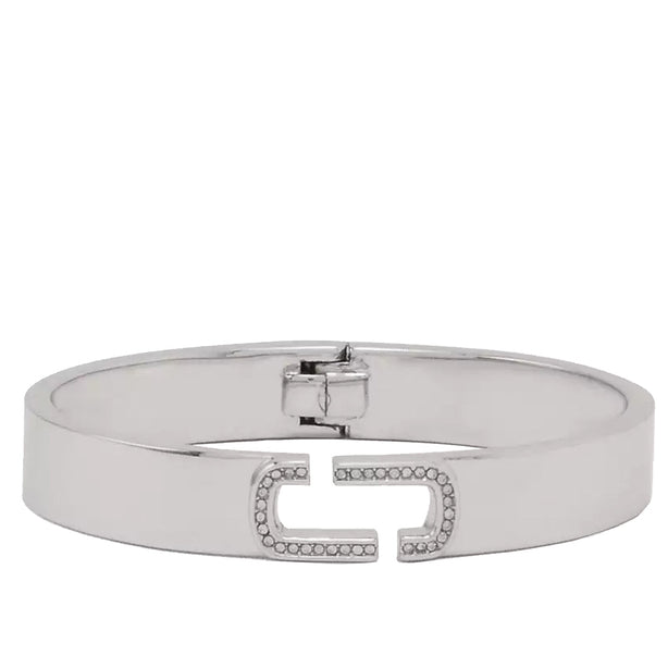 Marc Jacobs The J Marc Crystal Bangle Bracelet in Crystal/ Silver J103MT2RE22