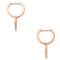 Kate Spade Yours Truly Pave Heart Drop Earrings in Clear/ Rose Gold o0r00153