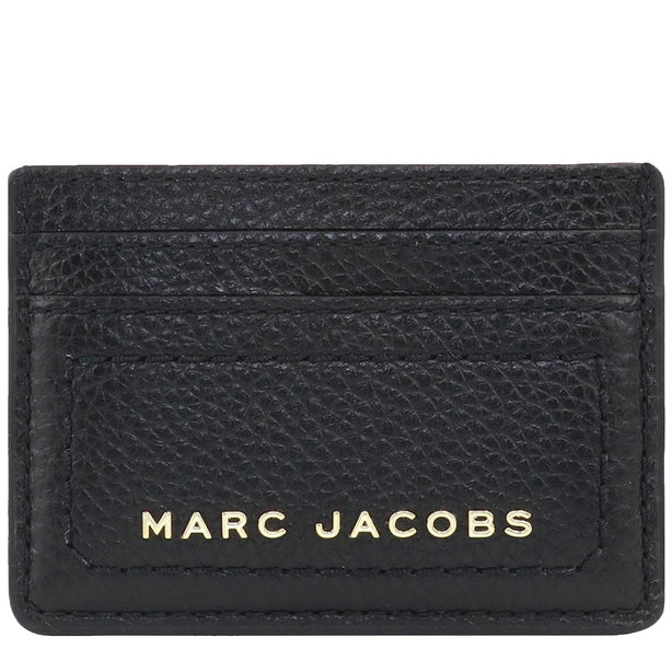 Marc Jacobs The Groove Leather Card Case In Black S102L01FA21