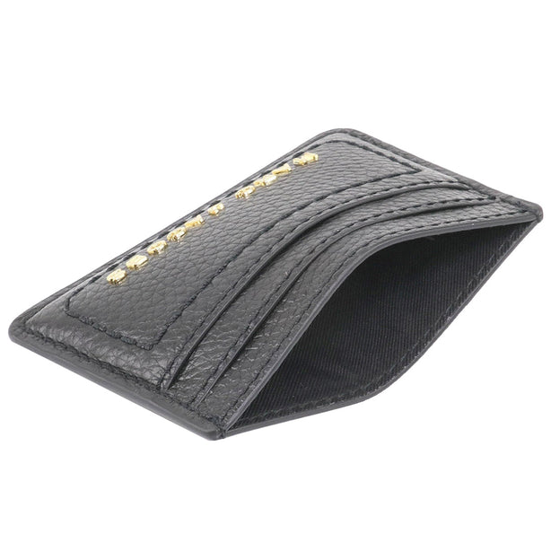 Marc Jacobs The Groove Leather Card Case In Black S102L01FA21