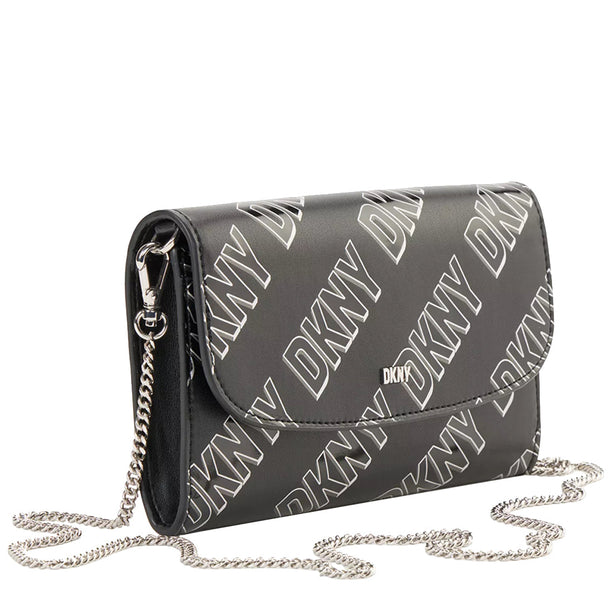 DKNY Phoenix Wallet on a Chain in Black White R235IV04