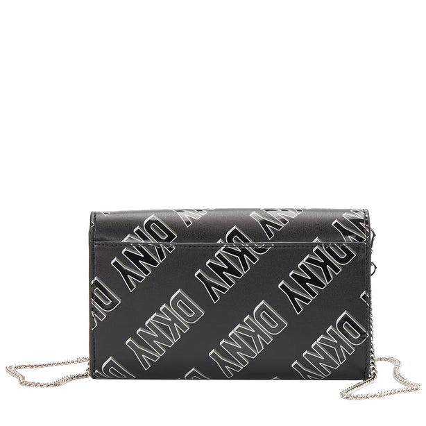 DKNY Phoenix Wallet on a Chain in Black White R235IV04