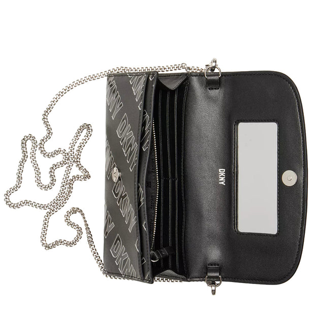 DKNY Phoenix Wallet on a Chain in Black White R235IV04