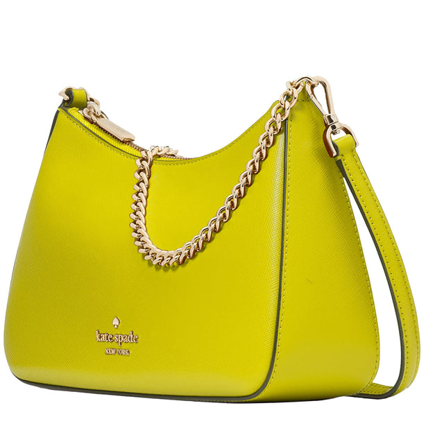 Kate Spade Madison Saffiano Leather Convertible Crossbody Bag in Lime Slice KC439