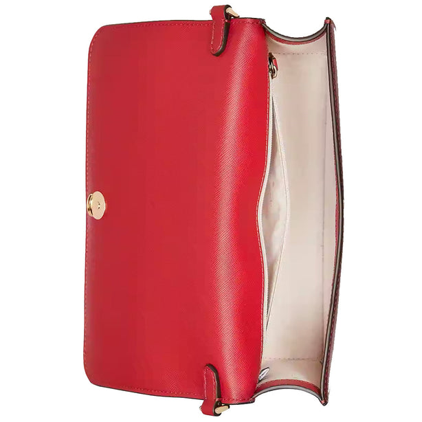 Kate Spade Madison Flap Convertible Crossbody Bag in Candied Cherry kc430