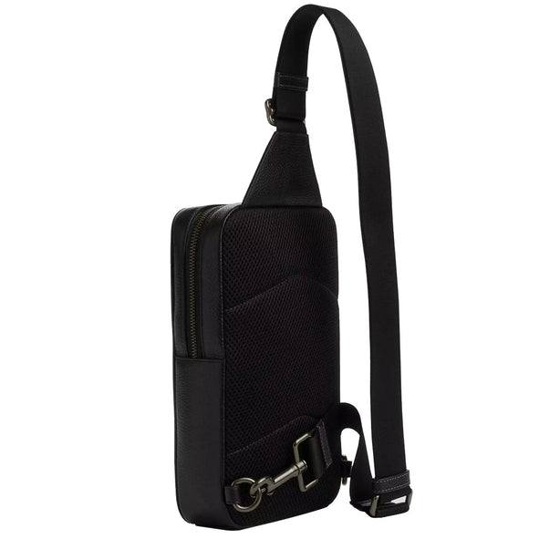 Coach Sullivan Pack Bag In Signature Canvas in Charcoal/ Black CZ397