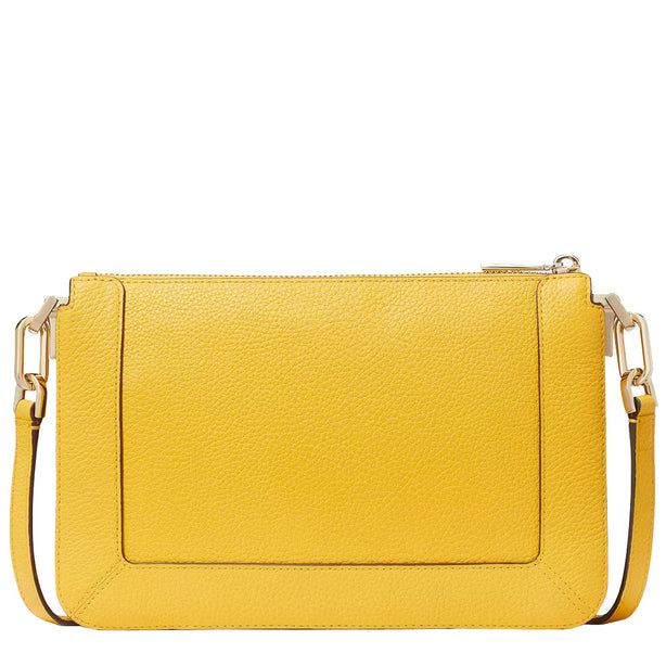 Kate Spade Lena Double Compartment Crossbody Bag in Daffodil KH430