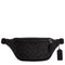 Coach Warren Mini Belt Bag In Signature Canvas in Charcoal/ Black CW369