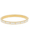 Kate Spade Spot the Spade Enamel Hinged Bangle Bracelet in White KJ727