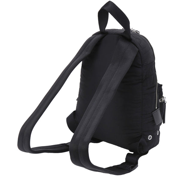 Marc Jacobs Nylon Jumbled Logo Workwear Small Backpack Bag in Black 4S4HBP002H02