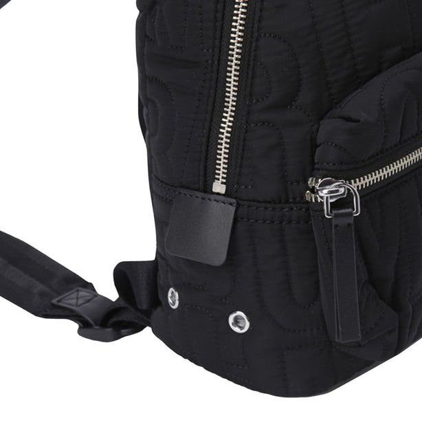 Marc Jacobs Nylon Jumbled Logo Workwear Small Backpack Bag in Black 4S4HBP002H02