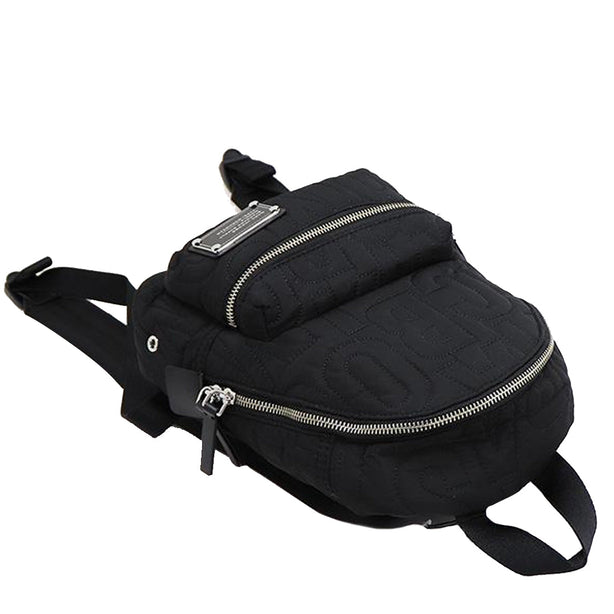 Marc Jacobs Nylon Jumbled Logo Workwear Small Backpack Bag in Black 4S4HBP002H02