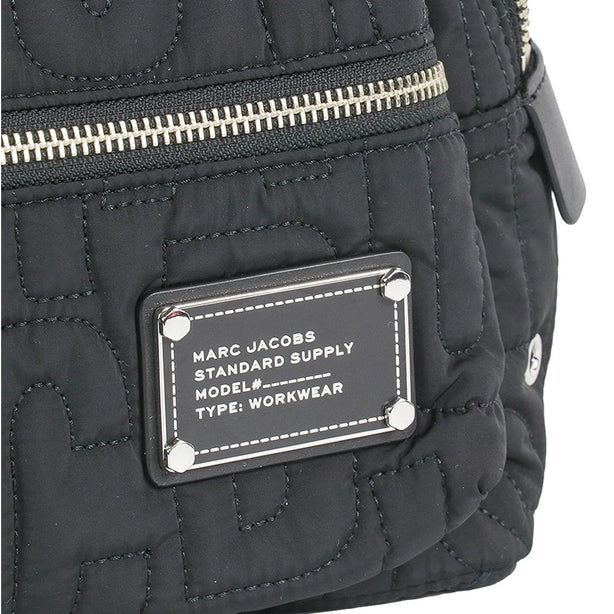 Marc Jacobs Nylon Jumbled Logo Workwear Small Backpack Bag in Black 4S4HBP002H02