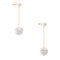 Kate Spade Razzle Dazzle Linear Earrings in Clear/ Worn Gold o0ru2975