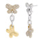 Coach Pavé Butterfly Drop Earrings in Gold/ Silver CT637