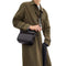 Coach Sullivan Flap Crossbody Bag In Signature Canvas in Charcoal/ Black CZ396