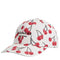 Coach Cherry Swirl Print Baseball Hat in Chalk/ Red CZ554