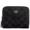 Coach Small Zip Around Wallet in Signature Denim in Black CP431