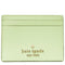 Kate Spade Madison Small Slim Card Holder in Matcha Latte KI368