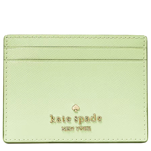 Kate Spade Madison Small Slim Card Holder in Matcha Latte KI368