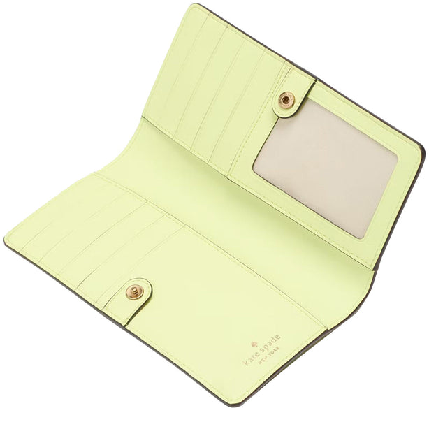 Kate Spade Madison Large Slim Wallet in Lime Slushy KI366