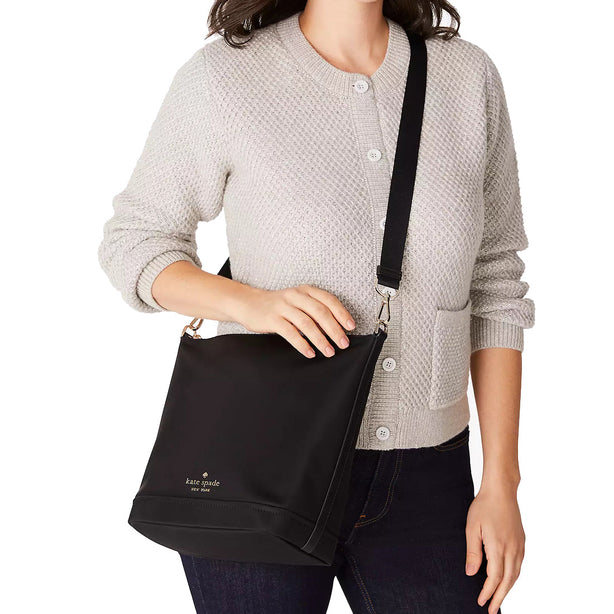 Kate Spade Chelsea Duffle Crossbody Bag in Black kc444