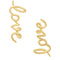 Kate Spade Say Yes Love Earrings in Gold KI173