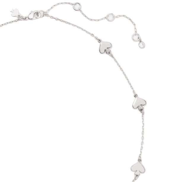 Kate Spade Spot The Spade Metal Scatter Necklace in Silver KH268