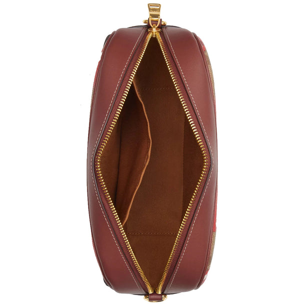Coach X Tom Wesselmann Jamie Camera Bag In Signature Canvas in Khaki/ Terracotta Multi CQ034