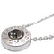 Coach Open Circle Stone Necklace in Silver F54514