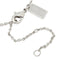 Coach Open Circle Stone Necklace in Silver F54514