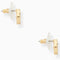 Kate Spade Spot The Spade Pave Halo Spade Studs Earrings in Clear/ Gold o0ru2605