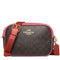 Coach Jamie Camera Bag In Signature Canvas in Brown/ Watermelon CA547