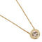 Coach Open Circle Stone Necklace in Gold F54514