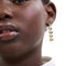 Coach Open Circle Linear Earrings in Gold/ Multi CY104