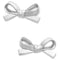 Kate Spade Skinny Mini Bow Studs Earrings in Silver o0ru2907