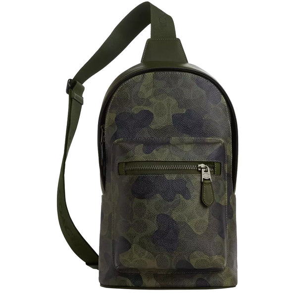Coach West Pack Bag In Signature Camo Print in Dark Shamrock Multi CW312