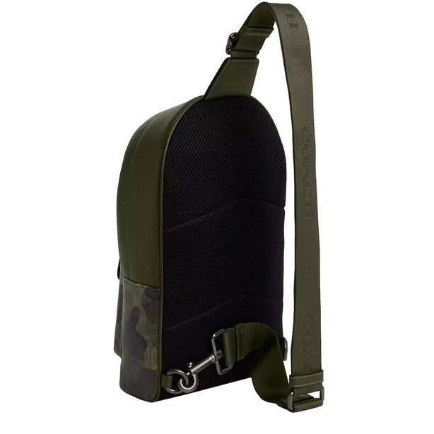 Coach West Pack Bag In Signature Camo Print in Dark Shamrock Multi CW312