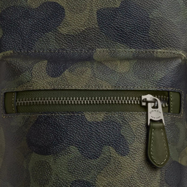 Coach West Pack Bag In Signature Camo Print in Dark Shamrock Multi CW312