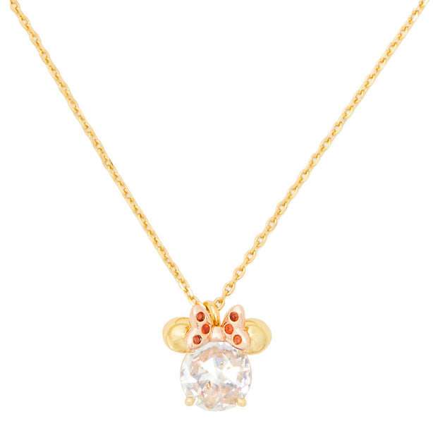 Kate Spade Disney x Kate Spade New York Minnie Pendant Necklace in Clear Multi k9265