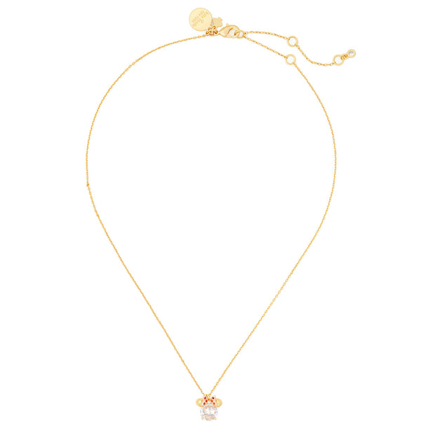 Kate Spade Disney x Kate Spade New York Minnie Pendant Necklace in Clear Multi k9265