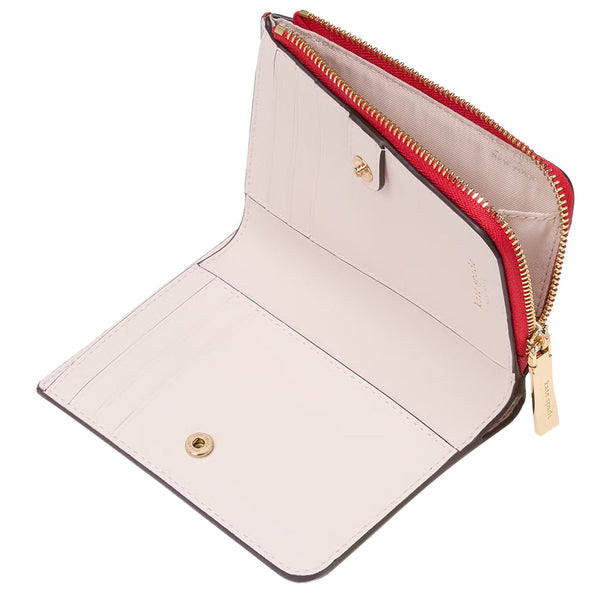 Kate Spade Madison Small L Zip Wallet in Ruby Red KH615