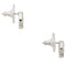 Kate Spade Spot The Spade Pave Halo Spade Studs Earrings in Clear/ Silver o0ru2605