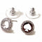 Kate Spade Spot The Spade Pave Halo Spade Studs Earrings in Clear/ Silver o0ru2605