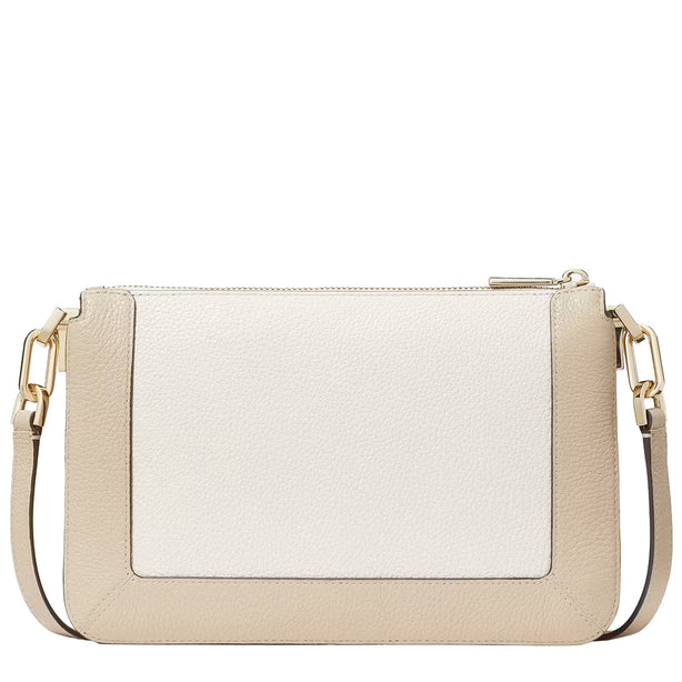 Kate Spade Lena Colorblock Double Compartment Crossbody Bag  in Light Sand Multi KH444