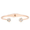 Kate Spade Lady Marmalade Open Cuff Bracelet in Clear/ Rose Gold o0ru1952