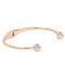 Kate Spade Lady Marmalade Open Cuff Bracelet in Clear/ Rose Gold o0ru1952