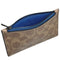 Coach Zip Card Case In Signature Canvas in Tan/ Pacific Bright Mineral CV764