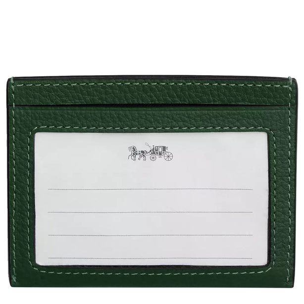 Coach Slim Id Card Case in Hunter Green CP209